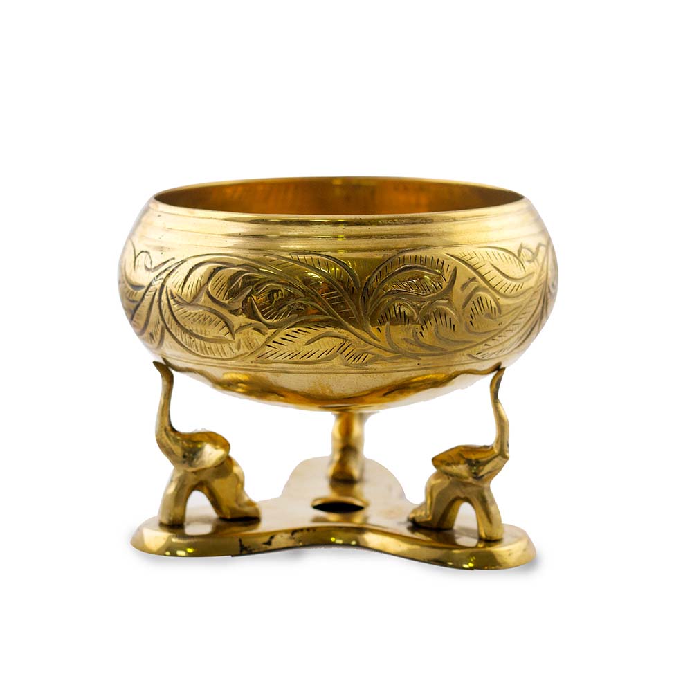 Brass Oil Lamp (Kukula Oil Lamp) - Ceylon Stores